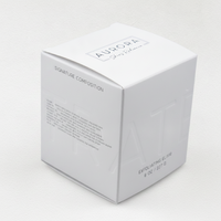 Boîte cadeau cosmétique personnalisée en papier coton avec fermeture automatique, emballage de masque holographique à effet lumineux