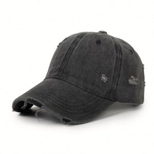Casquette de baseball vintage personnalisée avec logo OEM, style usé et déchiré, effet délavé, vente en gros directe usine - Product Image 2