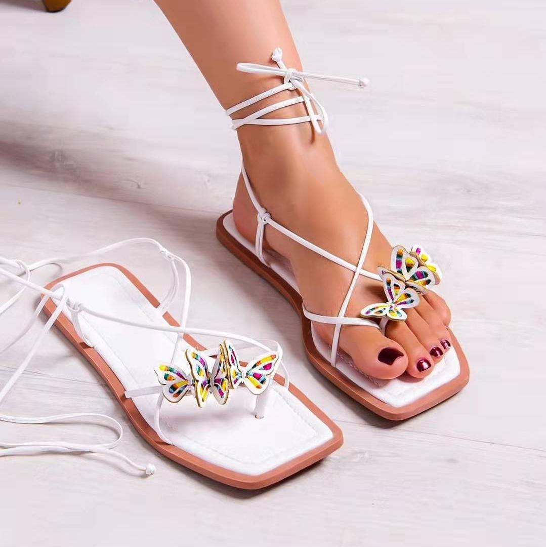 Chanclas Grandes Bordadas Europeas Y Hermosas Sandalias Chanclas Grandes Bordadas Europeas Y Hermosas Sandalias