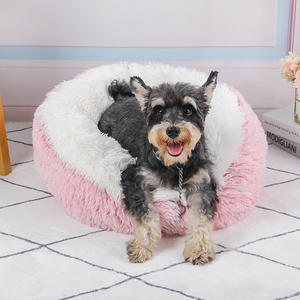Venta al por mayor Eco-Friendly <span class=keywords><strong>Plush</strong></span> Pet Bed Dogs Simple Contraste Color Stitching Universal Deep Sleep Winter All Seasons Solid Cloth - Product Image 2