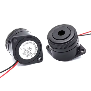 Âm Thanh Lớn 100dB 30*25Mm 12V 24V DC Liên Tục Hoặc Liên Tục Âm Thanh Hoạt Động Piezo Buzzer Với Dây Dẫn - Product Image 2