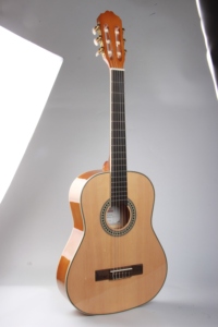 <span class=keywords><strong>Kit</strong></span> de guitare classique électrique de 36 pouces avec table en épicéa et corps fin en bois de qualité professionnelle OEM avec accessoires de micro pour guitare - Product Image 4
