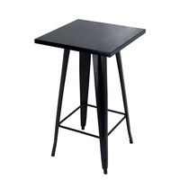 Table Torix de Pub Commercial avec dessus en métal, table de bar en métal d'extérieur