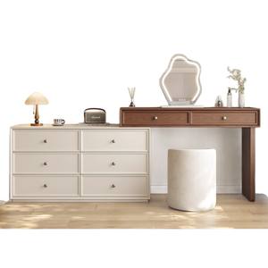 <span class=keywords><strong>Commode</strong></span> en noyer style médiéval crème, petite <span class=keywords><strong>chambre</strong></span> à coucher, <span class=keywords><strong>commode</strong></span> tout-en-un - Product Image 1