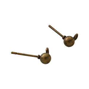 Pernos Redondos Chapados en Oro con Aros Colgantes para Fabricación de Joyería DIY, Varios Tamaños, Fornituras de Hierro de Color Sólido - Product Image 3