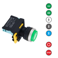 Pulsante in Plastica Momentaneo o a Ritenuta IP64/IP65 10A Pulsanti di Arresto di Emergenza 22mm per Dispositivi Elettronici