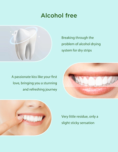 Полоски для ухода за полостью рта, безалкогольные полоски для отбеливания зубов, без скольжения для чувствительных зубов - Product Image 4