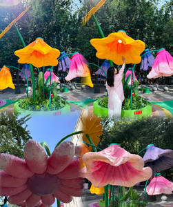 Q119 2023 desain kreatif tubuh induksi penginderaan listrik membuka dan menutup bunga <span class=keywords><strong>2.3</strong></span> Meter taman taman Mall dekorasi - Product Image 4