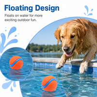 Balle de jeu pour chien en caoutchouc durable et écologique - Jouet flottant à mâcher avec personnalisation et emballage OPP