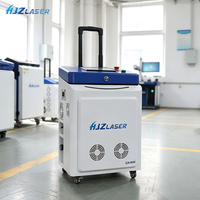 Nettoyeur instantané 200W 300W 500W, machine de nettoyage au laser pulsé refroidie par air pour l'élimination de la rouille, le décapage de la peinture et l'élimination des taches d'huile