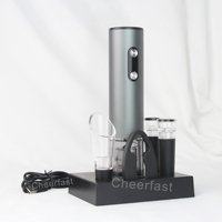 Meilleur ensemble ouvre-bouteille électrique et verseur de vin, kit ouvre-bouteille électrique rechargeable avec base