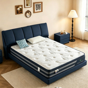 Upholstered Bed 1.8m Floating Frame Light Luxury Style With Soft Backrest Bedroom Furniture - Product Image 1