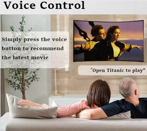 Téléviseur intelligent Ultra HD 55 pouces, écran incurvé LED en verre trempé, 2K 4K, pour hôtel, téléviseur incurvé - Product Image 3
