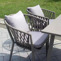 Chaise de table à manger de loisirs en plein air pour meubles de maison, restaurants de plage et jardins