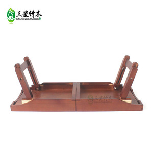 Soporte telescópico de bambú para bañera con patas, soporte multifuncional para spa de baño, estante para bañera, fábrica de bambú y madera. - Product Image 4