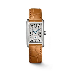 Reloj mecánico cuadrado de acero inoxidable para Longinesing, para negocios, ocio, uso diario, esfera blanca, números romanos, indicadores de hora - Product Image 1
