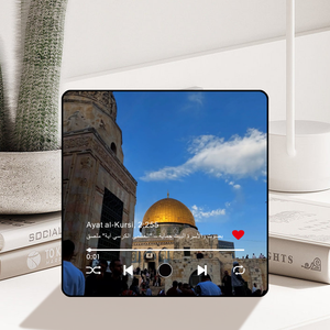 Imán de nevera musical de la serie Liyee Corán, 8MB, Bluetooth, Tipo C, acrílico, ecológico, adorno de audio para la comunidad musulmana, venta al por mayor - Product Image 1