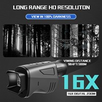Teropong Inframerah Portabel untuk Luar Ruangan, Perangkat Penglihatan Malam Resolusi 640x512, Pembesaran 3X-4x, Perekaman Video WiFi Digital