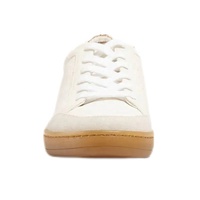 Chaussures de sport pour femmes CHOOZII en cuir beige et daim, à lacets