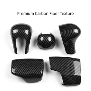 Couvre-poignée de levier de vitesses en fibre de carbone pour <span class=keywords><strong>Audi</strong></span> A3 A4 A5 A6 Q3 <span class=keywords><strong>Q5</strong></span> Q7 <span class=keywords><strong>S</strong></span>-<span class=keywords><strong>line</strong></span> Accessoires intérieurs - Product Image 1