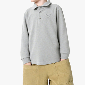 Nueva Colección Otoño 2026, Camiseta Polo de Manga Corta para Niños, Estilo Preppy Informal, 100% Algodón, Tejido de Punto, Moda Infantil - Product Image 4