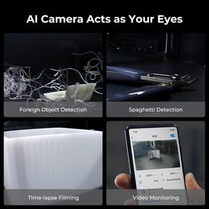 Impresora 3D K1C 220x220x250mm FDM con Nivelación Automática, Cámara IA, Modo Silencioso, Plataforma Caliente de Vidrio Templado, AC 110-220V - Product Image 5