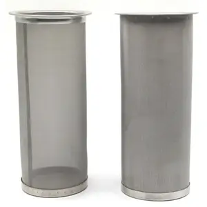 Tubo de filtro de malla de metal de acero inoxidable 100, 120, perforado