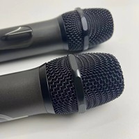 Système de microphone sans fil double J301, microphone UHF à double canal avec réduction de bruit, adapté au chant sur scène