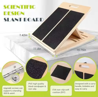 Planche d'étirement de mollets en bois écologique, pliable et réglable, populaire pour la maison, avec impression sérigraphique