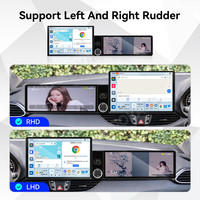 Écran radio MOOKAKA 13,1+12,3 pouces pour Hyundai I30 2017-2018, navigation GPS Android, autoradio, CarPlay sans fil, Plug & Play