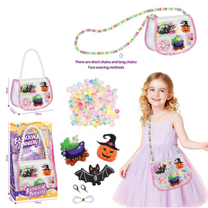 Halloween DIY <b>Beaded</b> Jewelry Bag <b>Kit</b> Bubble Patch Decor Handmade <b>Beading</b> Craft Toy for Girls Pretend Fashion Play - Product Image 2
