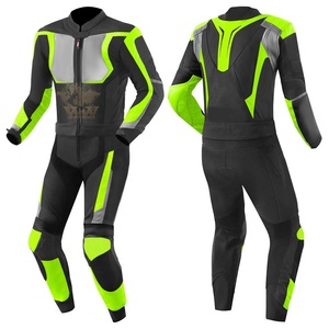Traje de Motocicleta de Cuero para Hombre, Diseño Económico de Una Pieza, Protecciones, Hecho en Pakistán, Impermeable, Ignífugo - Product Image 2