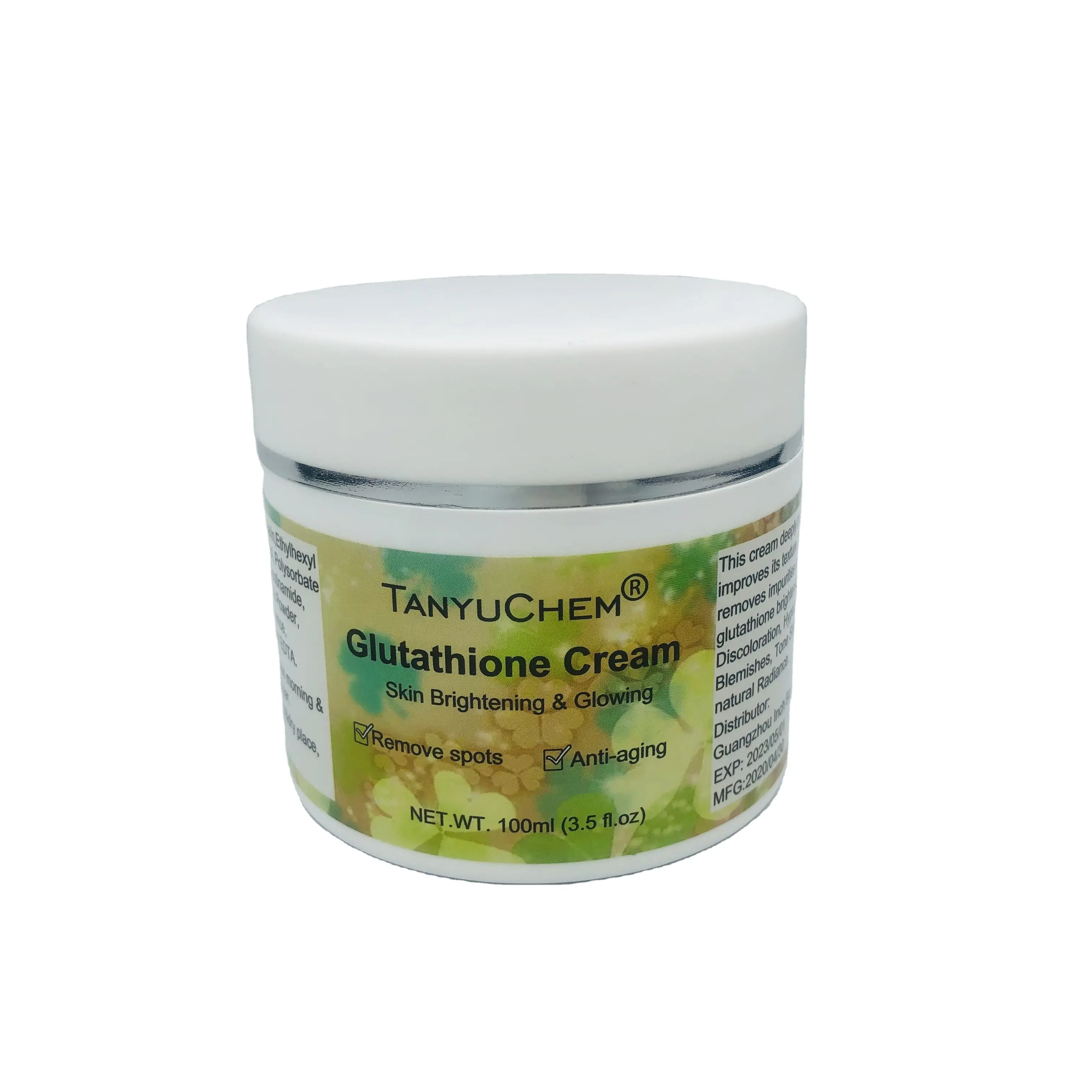 निजी लेबल उपलब्ध त्वचा Whitening Glutathione Arbutin Coenzyme Q10 चेहरा क्रीम सफेद क्रीम