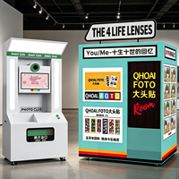 Photomaton de luxe entièrement automatique avec imprimante instantanée pour iPad/appareils photo reflex/Smartphones, idéal pour les mariages, les fêtes et la location événementielle