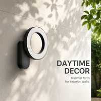Applique murale LED architecturale extérieure, éclairage décoratif moderne, design d'éclairage uniforme pour les allées de jardin en gravier sinuose