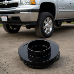 Nuevo Kit de Elevación y Nivelación con Espaciadores Delanteros de 3 Pulgadas para Chevy Silverado GMC Sierra 1500 2WD 1999-2006, Adaptadores de Rueda de Acero Negros - Product Image 2