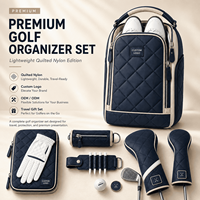 Set de Organizador de Viaje para Golf Acolchado con Logotipo Personalizado, Bolsa para Zapatos, Fundas para Palos y Colección de Accesorios para Club de Golf