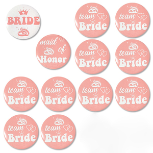 Badge en plastique 58 mm pour <span class=keywords><strong>demoiselle</strong></span> <span class=keywords><strong>d</strong></span>'<span class=keywords><strong>honneur</strong></span>, motif cœur rose et bague de diamant, <span class=keywords><strong>d</strong></span>écorations de fête de <span class=keywords><strong>mariage</strong></span> - Product Image 2