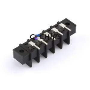 MX25RM-7.62-05P-BK01-Cu-S-A Barrier Terminal Block Bent Lead Through Hole,P=7.62mm Connector Two Sides 7.62mm 1x5P Right Angle - Product Image 2