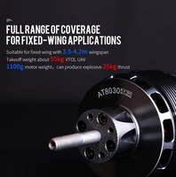 Moteur Brushless AT8030 85CC Classe KV160/KV190 24N28P 5600-7500W à Haute Poussée 25kg pour VTOL, UAV, Aile Fixe, Drone FPV et Pièces d'Avion RC