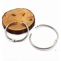 X914-1 15mm/ 20mm/ 25mm/ 30mm/ 32mm/ 35mm/ 38mm/ 45mm/ 50mm/ 55mm Vernickelte Metall-Buchringe Binderinge
