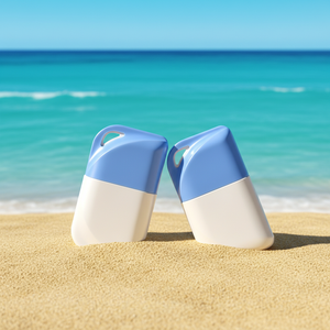 Nuova Bottiglia Cosmetica Essenziale Estiva 30ml 50ml, Flacone in Plastica per Crema Solare con Gancio - Product Image 3