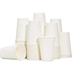 Fit Meal Prep 8 oz Tazas de café de papel desechables, tazas calientes blancas Premium para fiesta, oficina, hogar, bistros, uso diario - Product Image 4