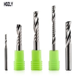 מקדח כרסום חד-שיני מסוג Up-Cut 3A קרביד, כלי חיתוך ספירלי, מקדחי ראוטר, כלי עיבוד שבבי CNC לאקריליק, MDF ו-PVC - Product Image 2