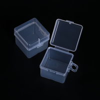 Mini boîte de rangement transparente rectangulaire en plastique, conteneurs PP de haute qualité en gros, boîte de rangement rectangulaire en vrac