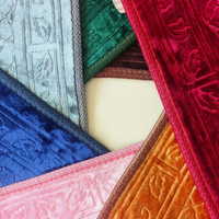 35x65CM Dickere Gebetsteppich für Kinder und Mädchen, Islamische Gebetsdecke mit fester Farbe und Prägung, Muslimischer Sajda Gebetsteppich Janamaz