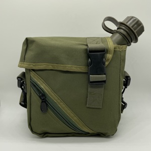 Gourde de survie en <span class=keywords><strong>plastique</strong></span> de 2 L, forme carrée, motif camouflage, pour le camping - Product Image 3
