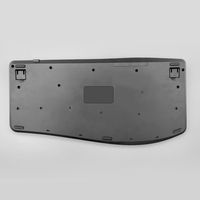 Antarmuka USB nirkabel 2.4g, Keyboard ergonomis terpisah dengan sandaran pergelangan tangan untuk komputer Tablet 104/105 tombol multifungsi