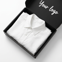 Carton d'expédition noir en forme d'avion, personnalisé avec logo imprimé, mat, recyclable, écologique, biodégradable, pour petites entreprises, avec éponge