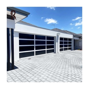 Rising OEM China Factory Venta directa North American Double Steel Sectional Industrial Two Car Garage Gate y puertas peatonales - Product Image 5